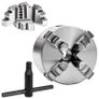 4 Jaw Self-Centering Lathe Chuck 80 mm Steel Image 2