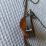 Vintage sterling silver Baltic amber necklace Image 2