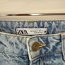 ZARA Cropped High Waist Jeans Blue Size 8! Image 5