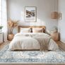 Large Rugs for Living Room 240x300cm, Extra Large Area Rug Washable, Vintage Boho Big Rugs, Low Pile, Non-Shedding, XXL Carpet, Oriental Design, Dining Room, Home, Office, Bedroom Image 4