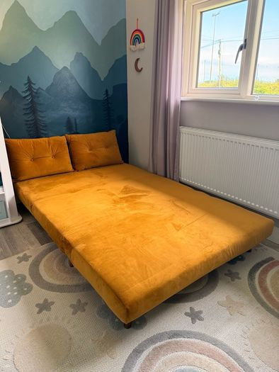 Mustard Sofa Bed from SLF.ie