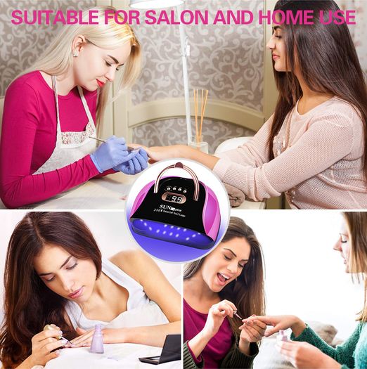 UV LED Nail Lamp Gel Nail Light for UV Gel Nail Polish 57LED UV Dryer with 4 Timers Professional for Nail Art Home Salon