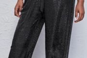 Glitter carrot pants