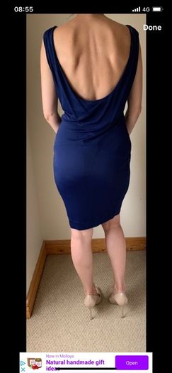 Armani dress size 10 backless