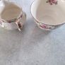 Alfred Meakin England Rosecliff Pattern Creamer & Sugar Bowl, Tableware,Rose and Leaf Design Image 6