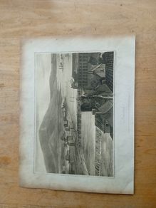 Antique engraving of Limerick city