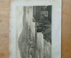 Antique engraving of Limerick city