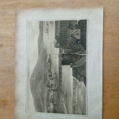 Antique engraving of Limerick city