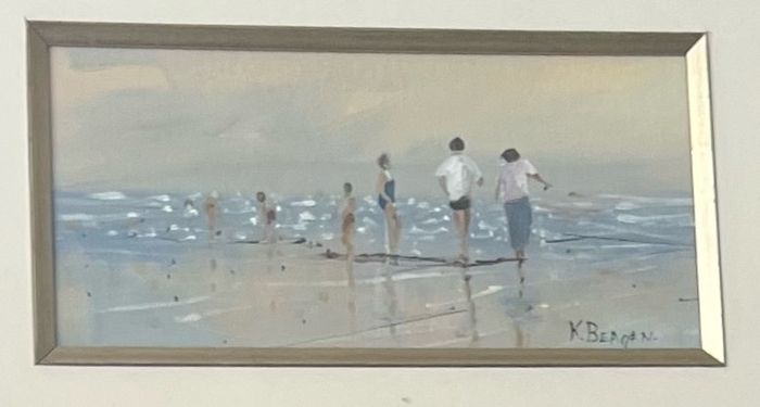 Kate Beagan four Oil on Board paintings