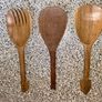 African Wooden Safari Salad / Serving Set (3 Pieces) Image 2