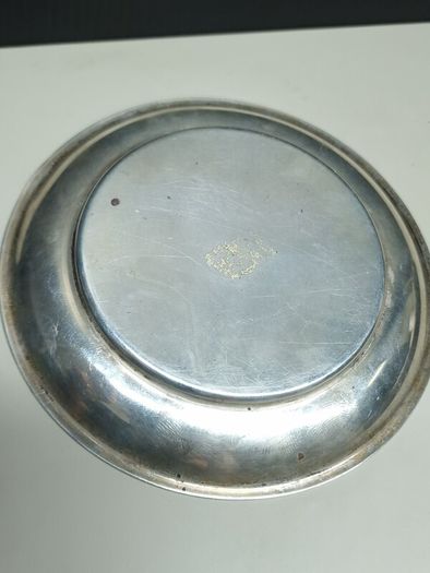 Vintage Irish sterling silver shamrock / clover trinket dish, fully hallmarked Dublin.