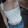 White Summer Top/Vest Image 2