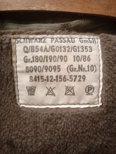 vintage German army parka