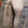 Denim Sleeveless jacket 80s 90s style on trend  size 12 Postage included Image 3