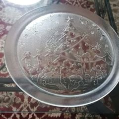 Large Christmas Glass Dish