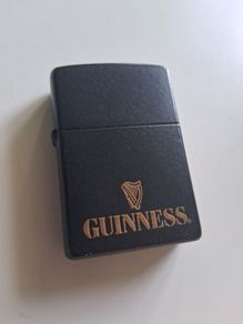 Original ZIPPO 1998 Guinness matte black abg gold lighter