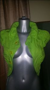 Crop neon green Zoe summer jacket size UK10 EUR38 Postage included
