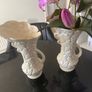 Reduced Pair of antique English Ewers  or vases  with embossed floral designs Image 8