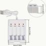 AA/AAA USB Battery Charger, 4-Slot Fast Charging Station with LED Indicator, new, unopened. Image 2