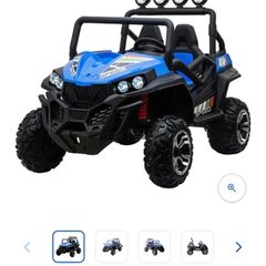 Vertex UTV 24V Electric Ride On with Remote Control Blue