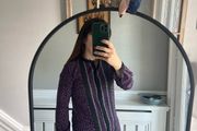 Michael Kors purple &amp; black dress. Size XS