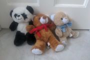 Three soft toys