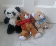 Three soft toys