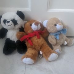 Three soft toys