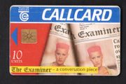 1996 Ireland 10 unit Examiner newspaper with slogan "The Examiner - a conversation piece (Gemplus GEM1) Call Card used. Telecom Eireann card number 1114