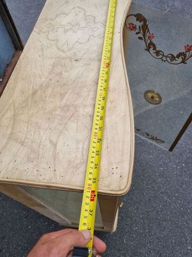 vintage mid century glass display cabinet