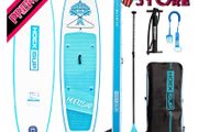 Paddle Board Paddle Boards for Adults Inflatable Stand-Up Paddleboards with SUP Accessories Including Backpack, Fin, Adjustable Paddle (FREE SHIPPING)