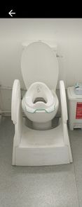 toilet step with rails