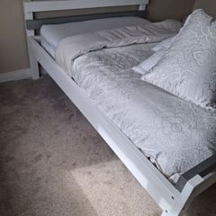 wooden king size bed frame