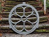 Grey Cast Iron Stable Window 65cm Antique Barn Style