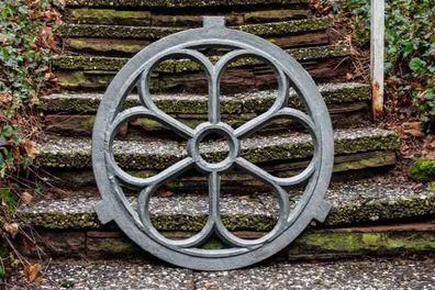 Grey Cast Iron Stable Window 65cm Antique Barn Style