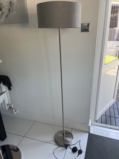 Metal floor lamp
