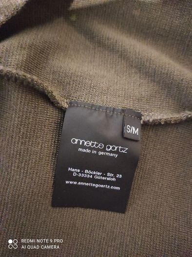 Annette Goertz designer ladies wool green coat