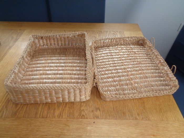 Vintage Wicker Suitcase for Sale