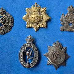 British Military - 5 officers cap badges