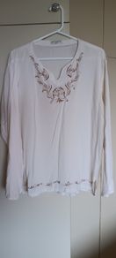 White Embroidered Blouse