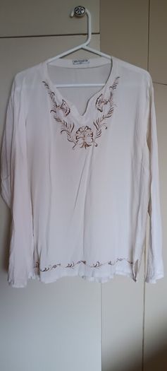 White Embroidered Blouse