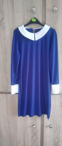 Cobalt collar dress fits 10/12: