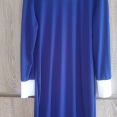 Cobalt collar dress fits 10/12: