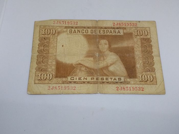 Bank of Spain : 1953 , 100 Pesetas Banknote