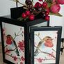 Beautiful Lantern with Robin Image 5