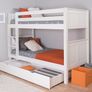 Stompa Classic Originals white bunk bed with trundle and mattress Image 4