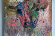 Original Abstract Painting Dublin Cow Painting
