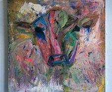 Original Abstract Painting Dublin Cow Painting
