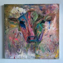 Original Abstract Painting Dublin Cow Painting
