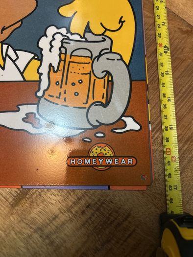 Simpsons metal sign